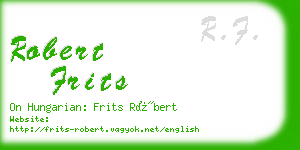 robert frits business card